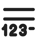 Text Word Count SVG Icon